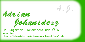 adrian johanidesz business card